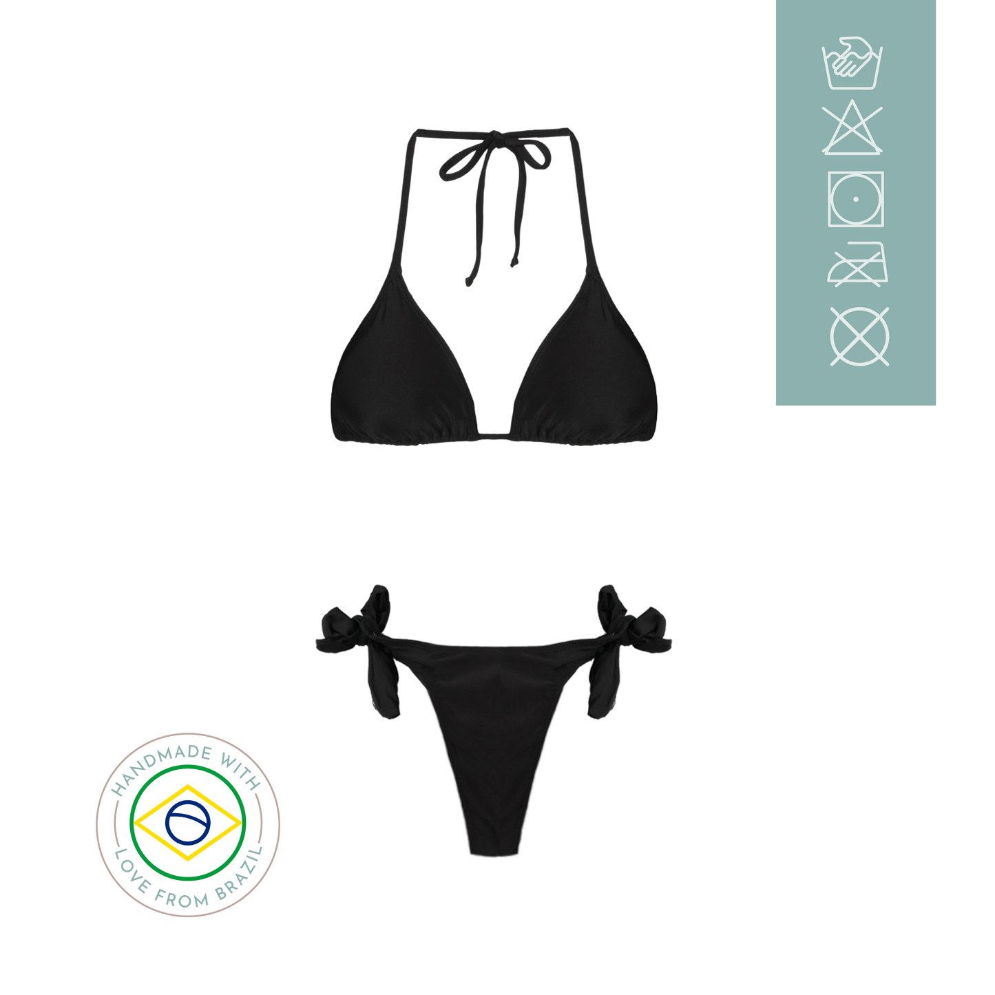 Black Bronze Bikini Set